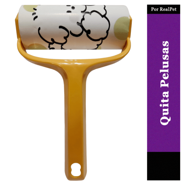 Rodillo Quita pelusas de Perro y Gato 12 x 18 cm Amarillo