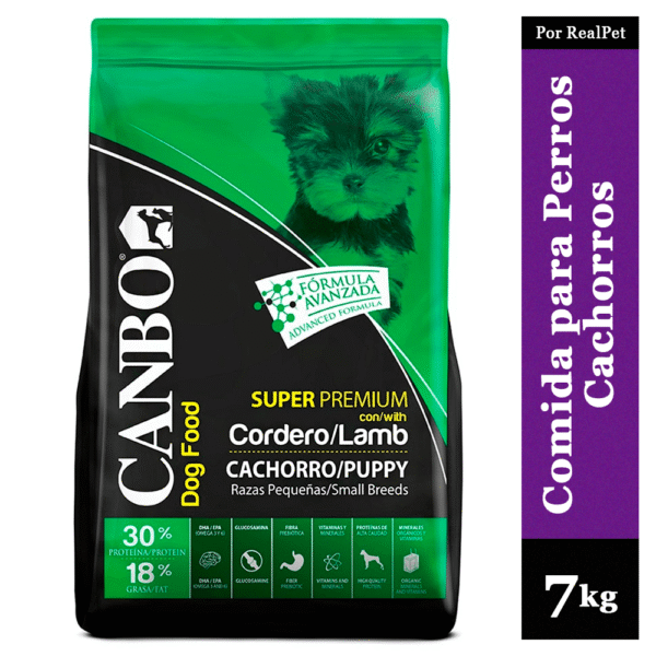 Comida para Perro Cachorro Pequeño Canbo Cordero 7 kg