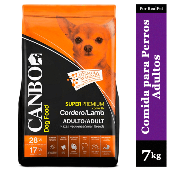 Comida para Perro Adulto Pequeño Canbo Cordero 7 kg