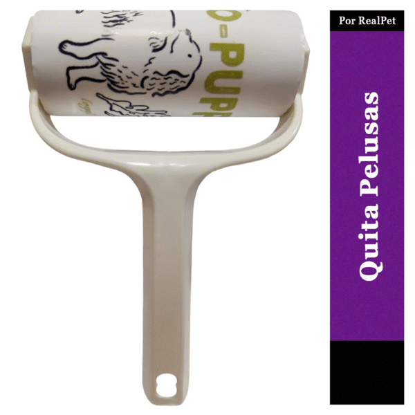 Rodillo Quita pelusas de Perro y Gato 12 x 18 cm Blanco