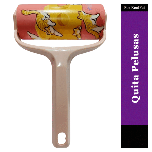 Rodillo Quita pelusas de Perro y Gato 12 x 18 cm Rosado