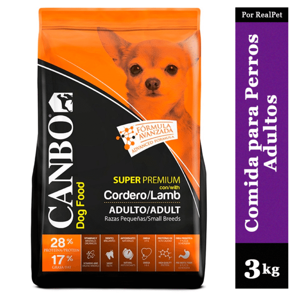 Comida para Perro Adulto Pequeño Canbo Cordero 3 kg