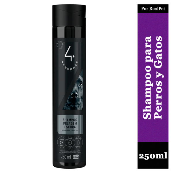 Shampoo Pelaje Oscuro Ibasa Perros y Gatos 4 Groomer 250ml