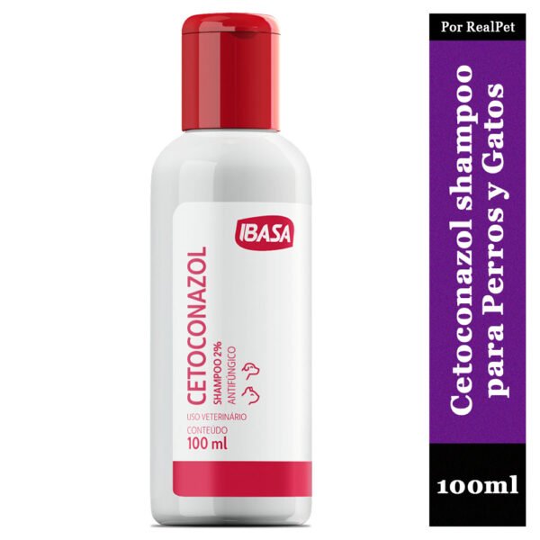 Shampoo Cetoconazol Antimicótico 2% Ibasa Gato y Perro 100ml
