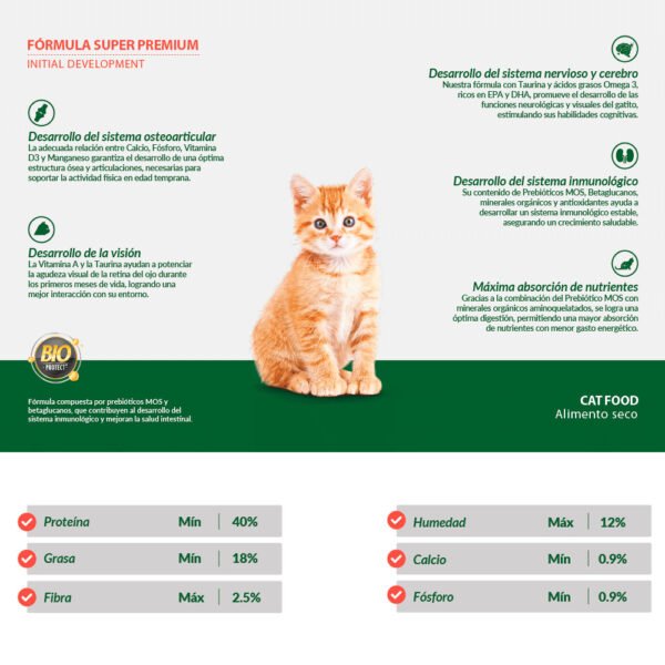 Comida para Gatitos Canbo Desarrollo Inicial Pollo 3 kg - Imagen 2