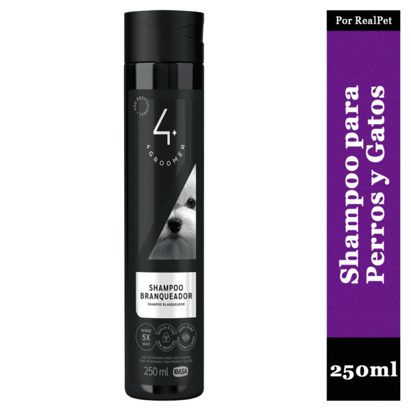 Shampoo Blanqueador Ibasa Perros y Gatos 4 Groomer 250ml