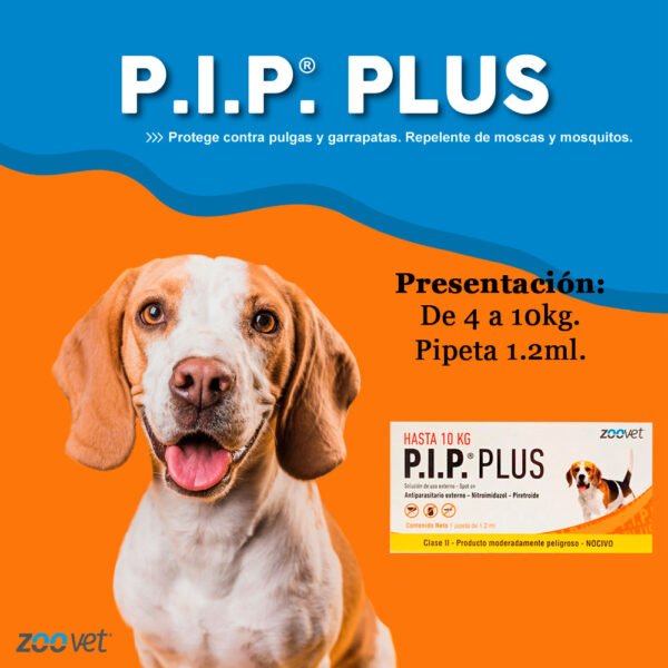 Pack x2 Pipeta Antiparasitario Antipulga P.I.P Perro 4-10 kg - Imagen 3