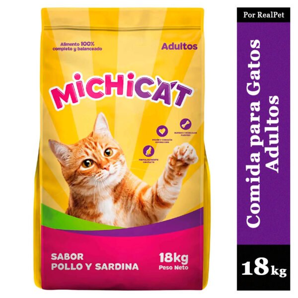 Comida para Gatos Adultos Michicat Pollo Sardina 18 kg