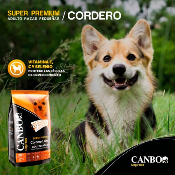 Pack x2 Comida para Perro Adulto Pequeño Canbo Cordero 7 kg - Imagen 3