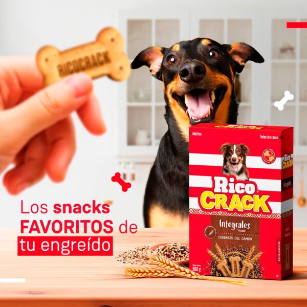 Snack para Perros Adultos Ricocrack Integrales 200 gr - Imagen 3