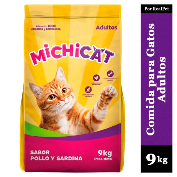 Comida para Gatos Adultos Michicat Pollo Sardina 9 kg