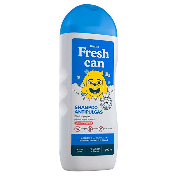 Pack x3 Shampoo para Perros Fresh Can Antipulgas 300 ml - Imagen 2