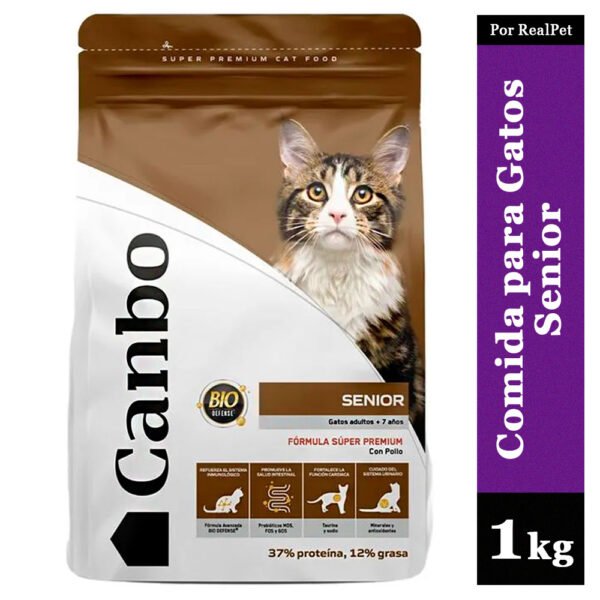 Comida para Gatos Adultos Canbo Cat Senior Pollo 1 kg