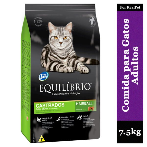 Comida para Gato Castrado Equilibrio 1 a 7 años 7.5 kg