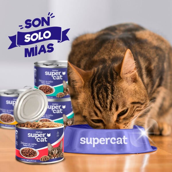 Comida Húmeda Salsa para Gatos Supercat Sabor Pavo 190 gr - Imagen 4