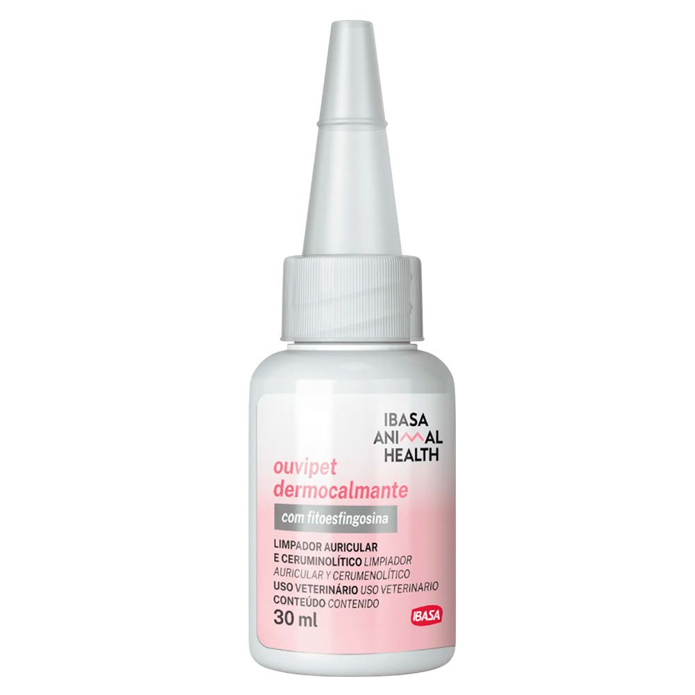 Limpia Orejas Ouvipet Dermocalmante Ibasa Perros Gatos 30ml - Imagen 2