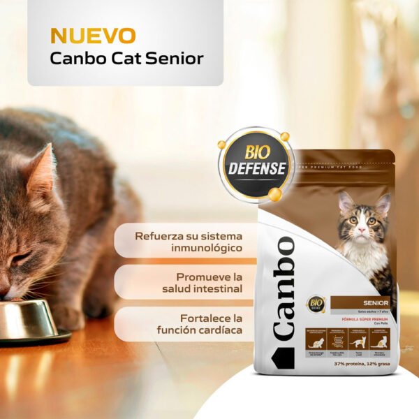 Comida para Gatos Adultos Canbo Cat Senior Pollo 1 kg - Imagen 2