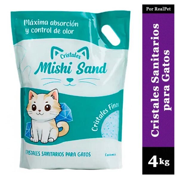 Arena de Cristales para Gatos Mishi Sand 4 kg