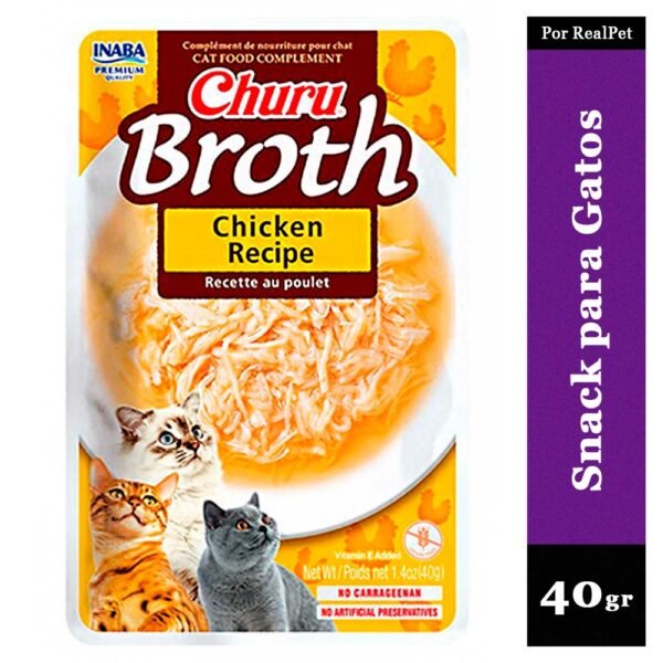 Snack Sopa para Gato Churu Broth Pollo 40gr