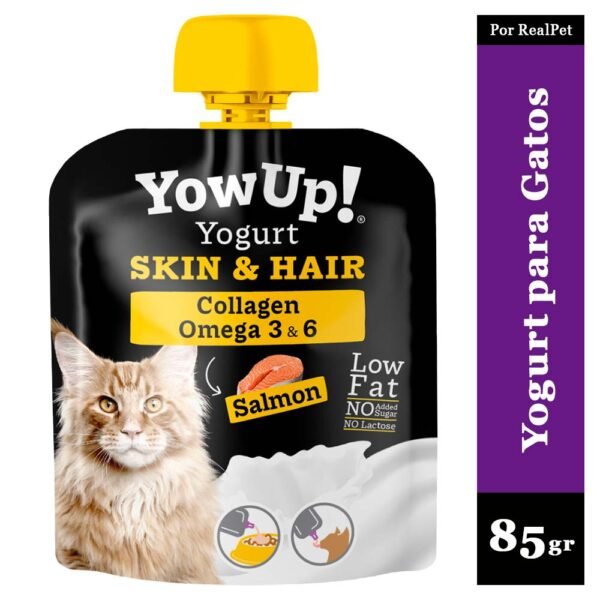 Yogurt para Gatos YowUp Skin Hair Salmón 85gr