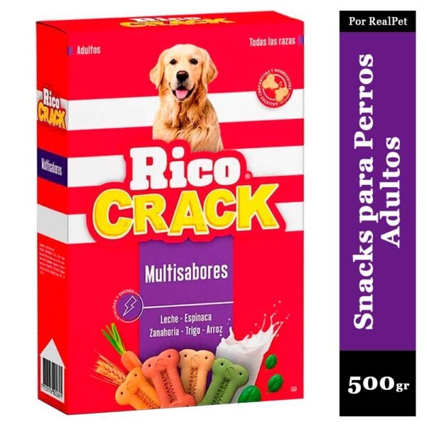 Snack para Perros Adultos Ricocrack Multisabores 500 gr