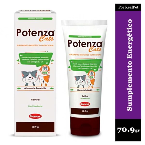 Suplemento Energético Potenza Gatos Gel Oral 70.9 g
