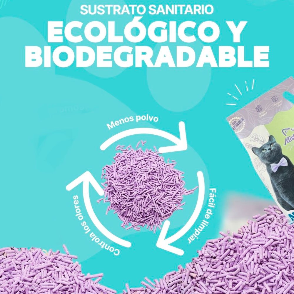 Arena Tofu para Gatos Mishi Sand 7.5kg - Imagen 2