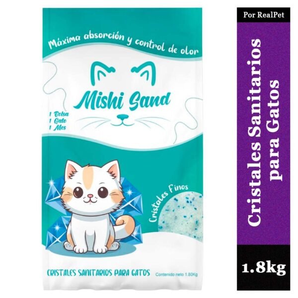 Arena de Cristales para Gatos Mishi Sand 1.8 kg