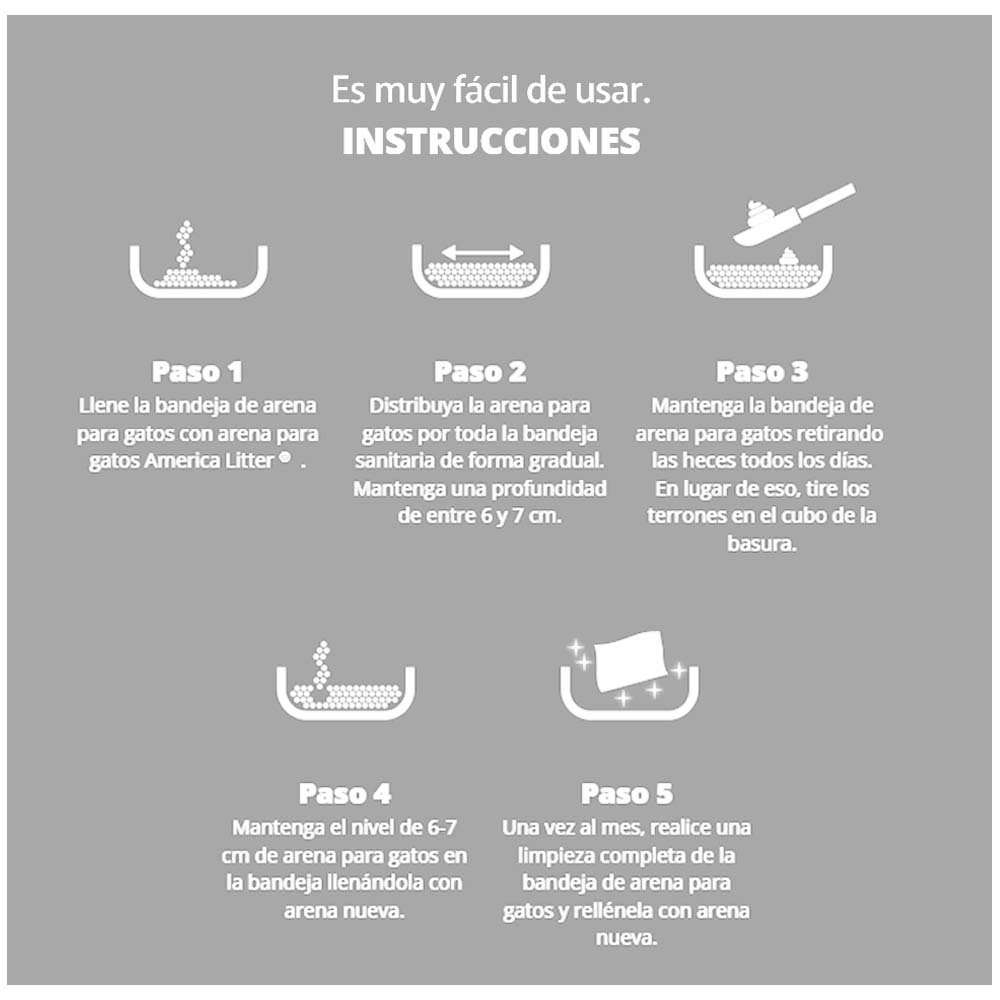 Arena para Gatos AmericaLitter Quick Clumping sin aroma 7 Kg - Imagen 3