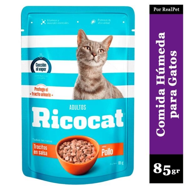 Comida Húmeda para Gato Ricocat Pollo 85gr